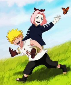 Naruto And Sakura paint by numbers