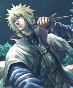 Naruto Minato Namikaze paint by numbers