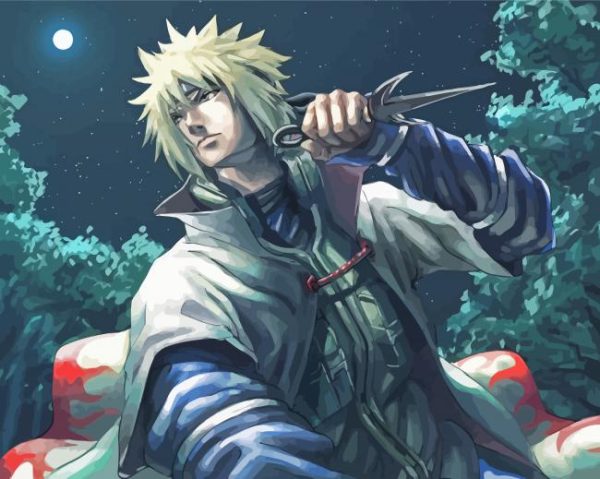Naruto Minato Namikaze paint by numbers