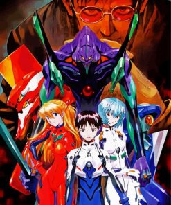 Neon Genesis Evangelion Anime Paint By Number