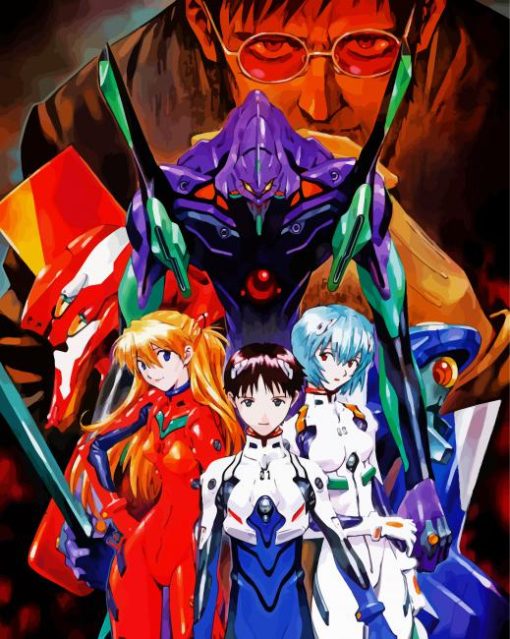 Neon Genesis Evangelion Anime Paint By Number