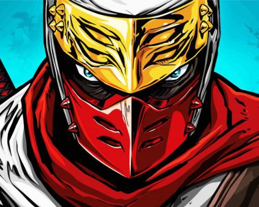 Ninja Shinobi Game Paint By Number