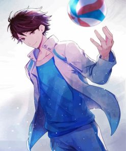 Oikawa Volleyball Player paint by numbers