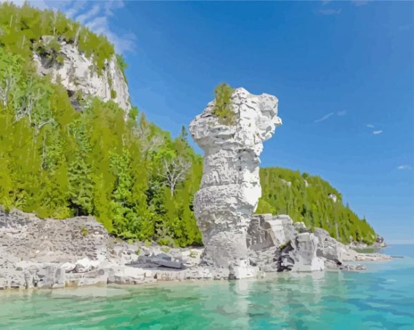 Ontario Flowerpot Island paint by numbers
