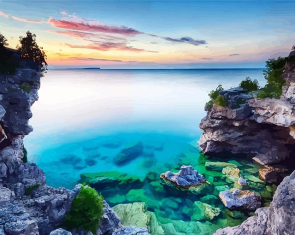 Ontario The Grotto paint by numbers