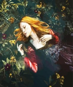 Ophelia in Water paint by numbers