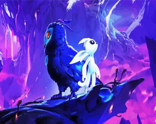 Ori and Kuro paint by numbers