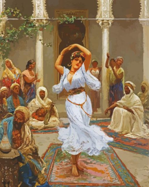 Oriental Dancer Art paint by numbers