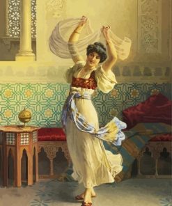 Oriental Woman Dancing paint by numbers