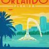 Orlando Florida Poster paint by numbers