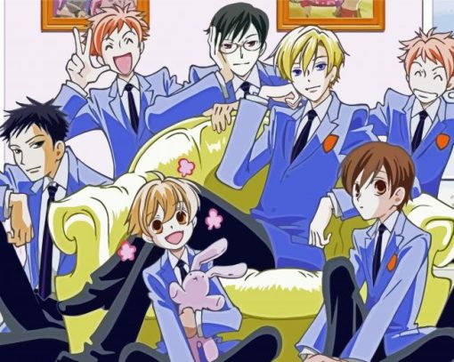 Ouran High School Host Club Characters paint by numbers