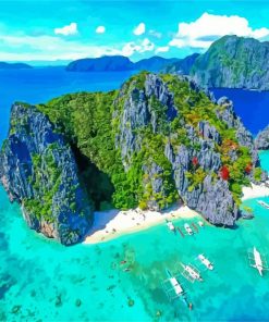 Palawan Philippines paint by numbers