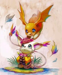 The Digimon Patamon Art Paint By Number