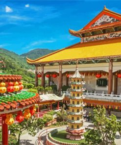 Penang Kek Lok Si Temple Malaysia paint by numbers