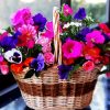 Petunia Basket paint by numbers