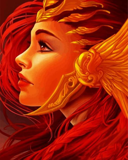 Phoenix Lady paint by numbers