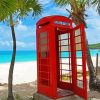 Phone Booth In The Antigua Paint By Number