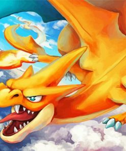 Pokemon Charizard paint by numbers