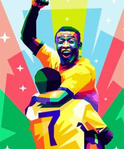 Pop Art Pele paint by numbers