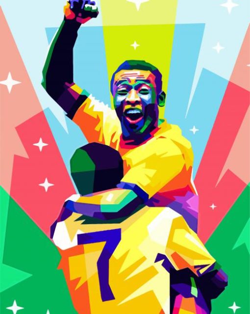 Pop Art Pele paint by numbers