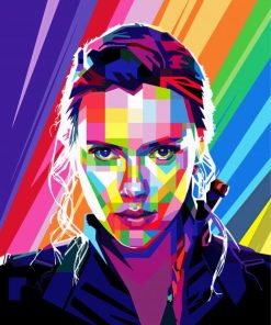 Pop Art Scarlett paint by numbers