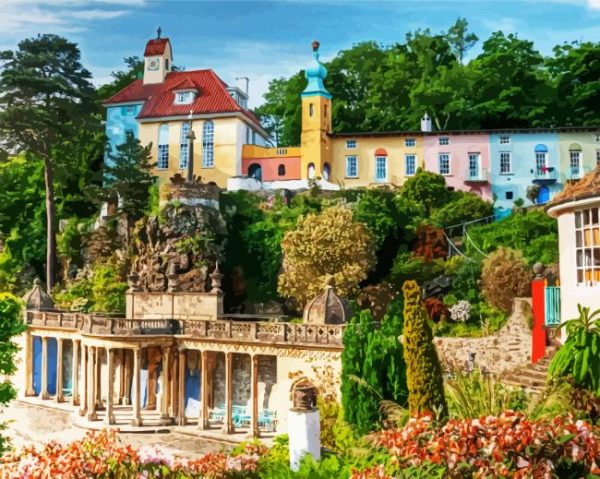 Portmeirion Village Paint By Number