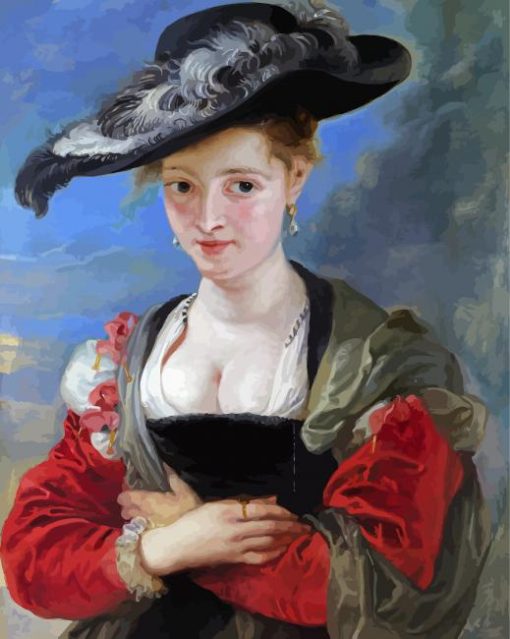 Portrait of Susanna Lunden by Rubens paint by numbers