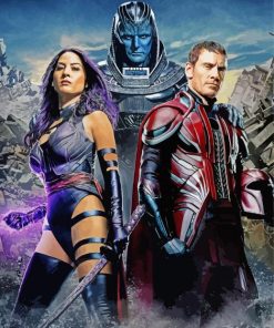 Psylocke And X Men Apocalypse Characters Paint By Number