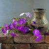 Purple Petunia paint by numbers