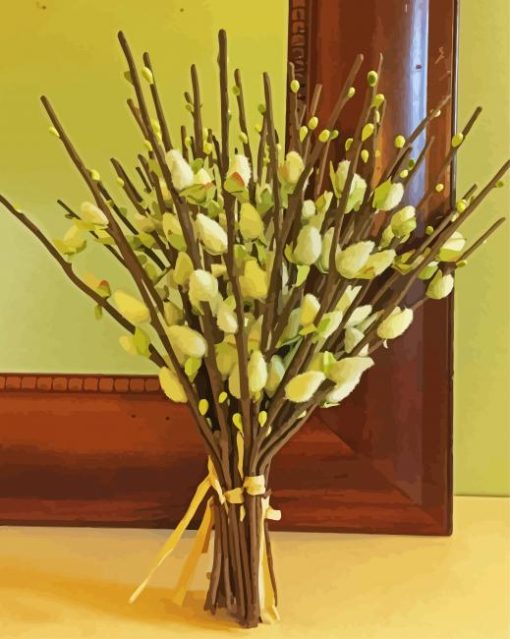 Pussy Willow Bouquet paint by numbers