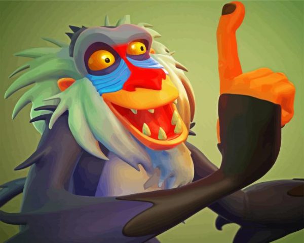 Rafiki Mandrill Paint By Number