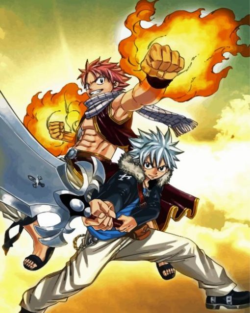 Rave Master Characters paint by numbers