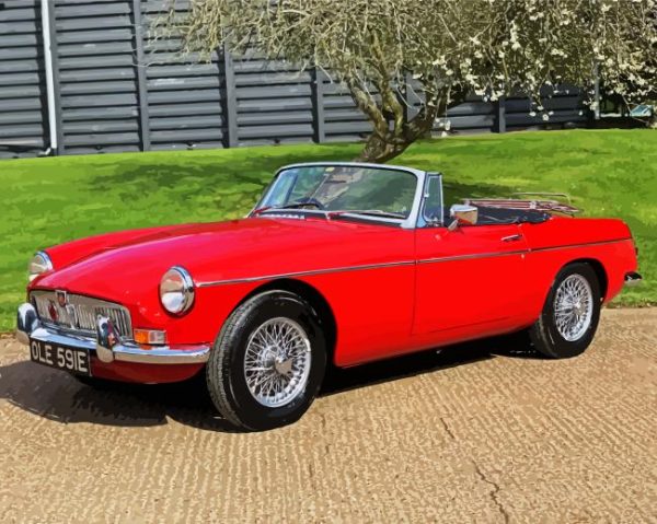 Red Classic MG Paint By Number