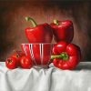 Red Peppers paint by numbers