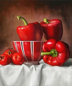 Red Peppers paint by numbers