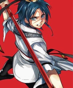 Ren Hakuryuu Magi Anime Paint By Number