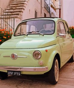 Retro Fiat Car paint by numbers