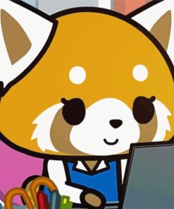 Retsuko From Aggretsuko Paint By Number