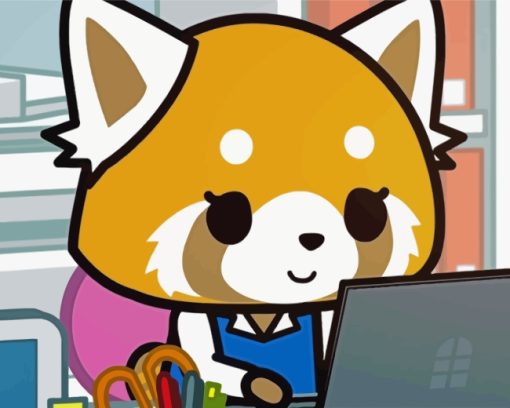 Retsuko From Aggretsuko Paint By Number