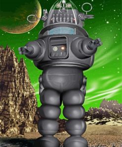 Robby Robot paint by numbers