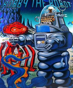 Robby The Robot paint by numbers