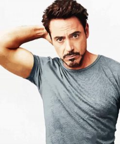 Robert Downey Jr American Actor paint by numbers