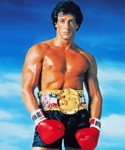 Rocky Sylvester Stallone paint by numbers