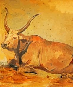 Roman Ox Art paint by numbers