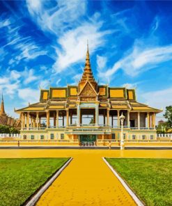 Royal Palace Cambodia paint by numbers