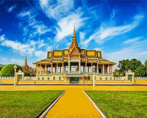 Royal Palace Cambodia paint by numbers