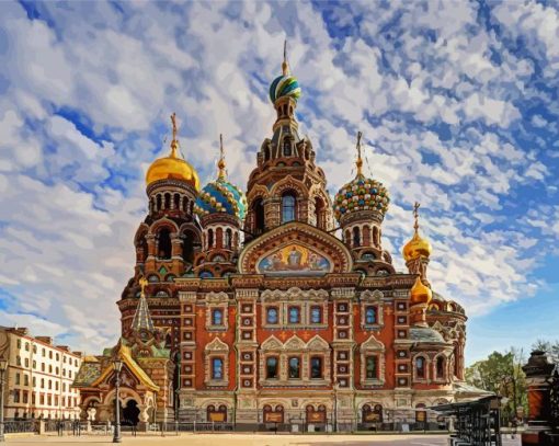 Russia Savior on the Spilled Blood paint by numbers