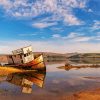 Rusty abandoned shipwreck paint by numbers