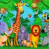 Safari Anima Zoo paint by numbers