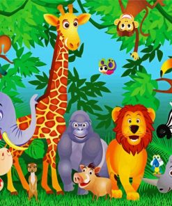 Safari Anima Zoo paint by numbers